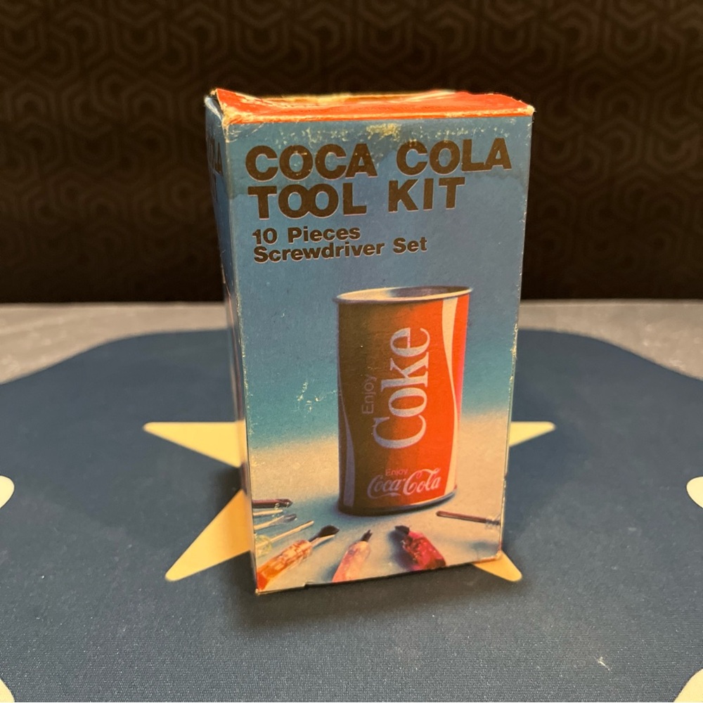 Vintage Coca Cola Tool Kit 10 Pieces Screwdriver Set